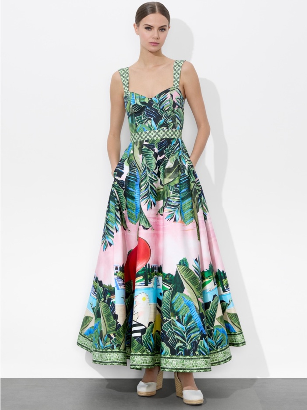 ALICE + OLIVIA AFIA FIT AND FLARE DRESS AFIA FIT AND FLARE DRESS SIZE 6 - Picture 5 of 8
